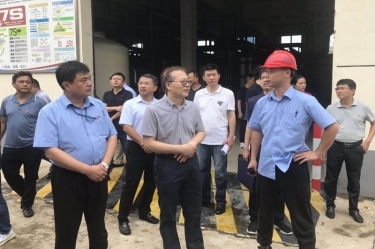 2020年8月5日，時任國家水利部全國節(jié)約用水辦公室副主任熊中才蒞臨景興紙業(yè)調研企業(yè)用水節(jié)水工作